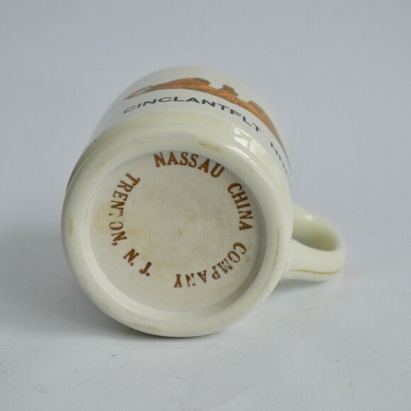 Vintage Shaving Mug Navy CINCLANTFLT NNPEB Gold Trim USN - Picture 7 of 7